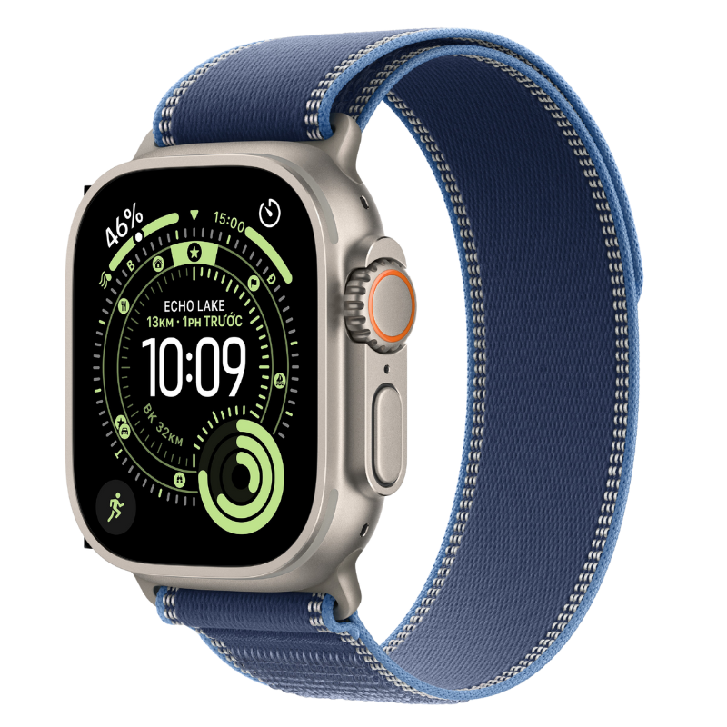 Apple Watch Ultra 3 GPS + Cellular - Mặt Natural Titanium 49mm - Dây Trail Loop - Chính hãng