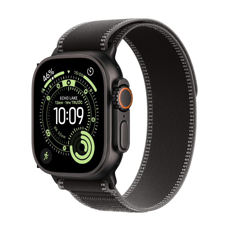 Apple Watch Ultra 3 GPS + Cellular - Mặt Black Titanium 49mm - Dây Trail Loop - Chính hãng