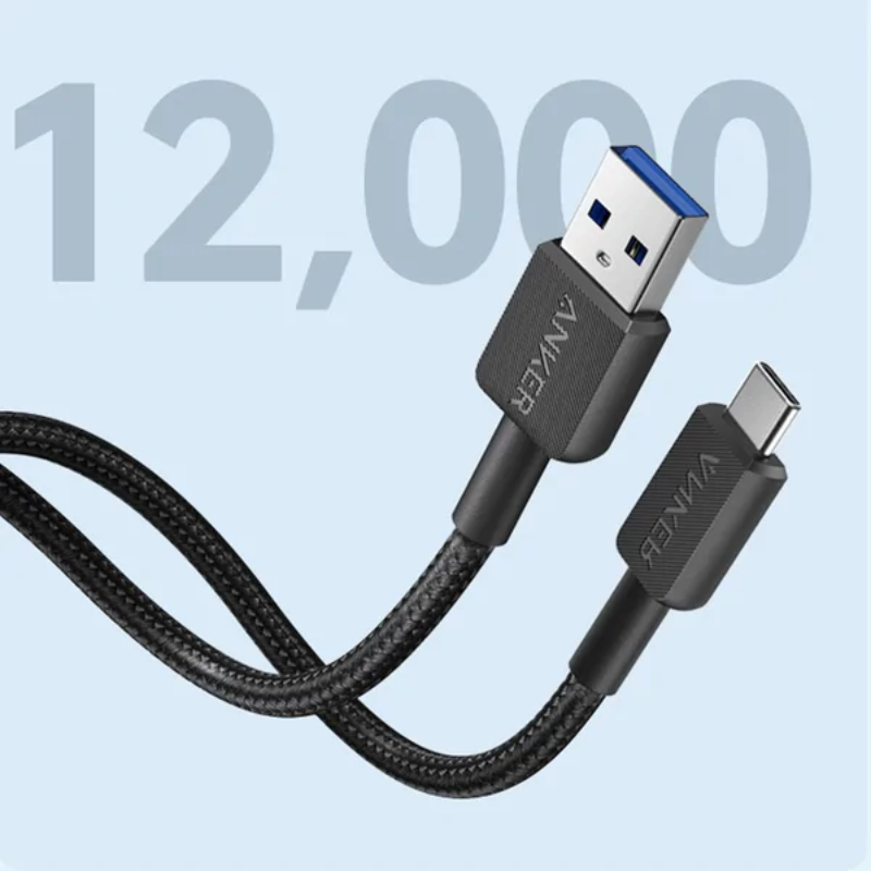  Cáp Sạc Anker 322 USB-A to USB-C 1.8m Bọc Dù - A81H6 Chính Hãng 