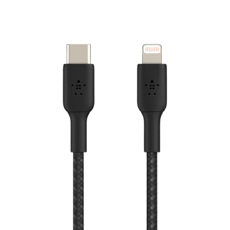  Cáp Sạc Belkin USB Type C - Lightning Vỏ Dù 30W Dài 2M - Hàng Chính Hãng 