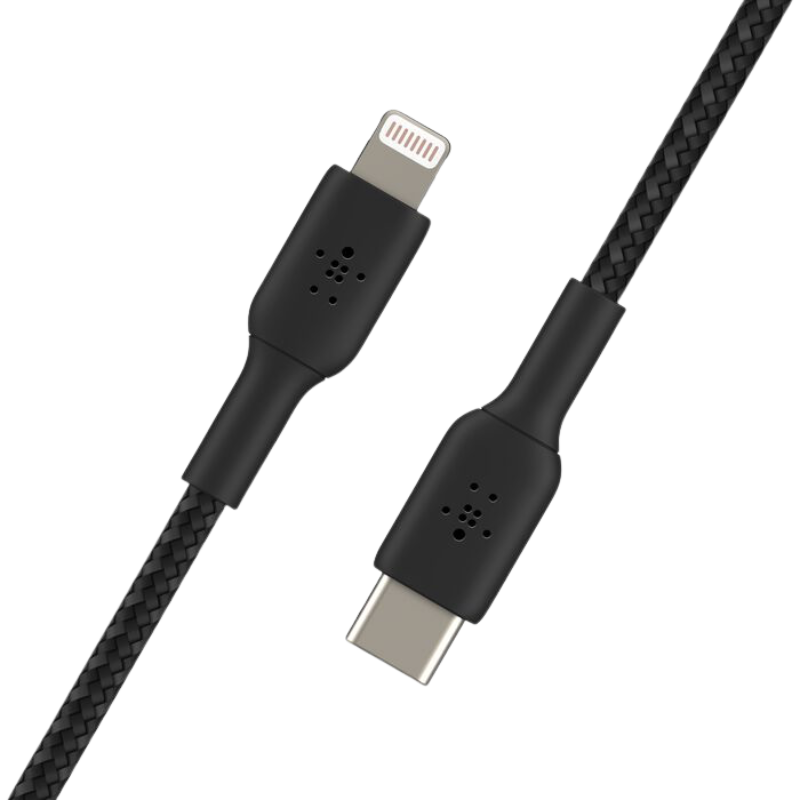  Cáp Sạc Belkin USB Type C - Lightning Vỏ Dù 30W Dài 2M - Hàng Chính Hãng 