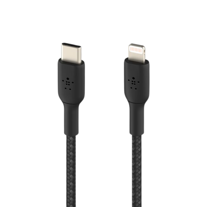  Cáp Sạc Belkin USB Type C - Lightning Vỏ Dù 30W Dài 2M - Hàng Chính Hãng 