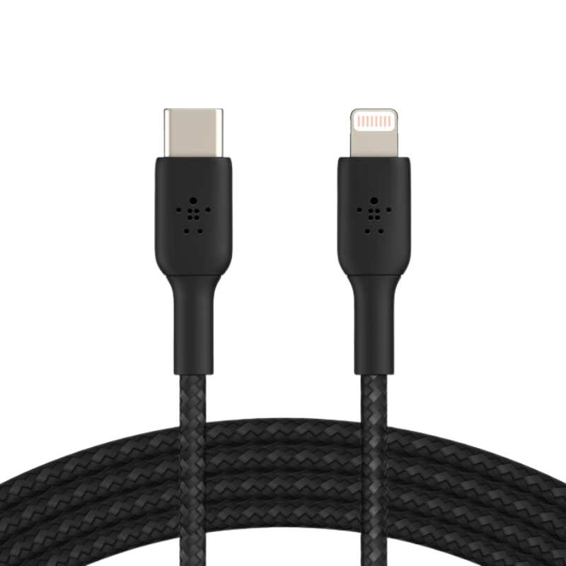  Cáp Sạc Belkin USB Type C - Lightning Vỏ Dù 30W Dài 2M - Hàng Chính Hãng 