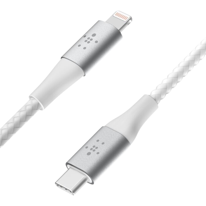  Cáp Sạc Belkin USB Type C - Lightning Vỏ Dù 30W Dài 2M - Hàng Chính Hãng 