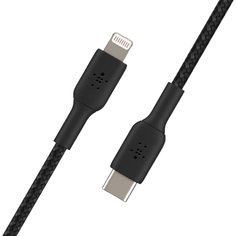  Cáp Sạc Belkin USB Type C - Lightning Vỏ Dù 30W Dài 1M - Hàng Chính Hãng 