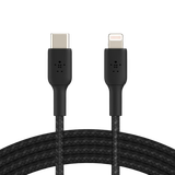  Cáp Sạc Belkin USB Type C - Lightning Vỏ Dù 30W Dài 1M - Hàng Chính Hãng 