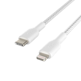  Cáp Sạc Belkin USB Type C - Lightning Vỏ Dù 30W Dài 1M - Hàng Chính Hãng 
