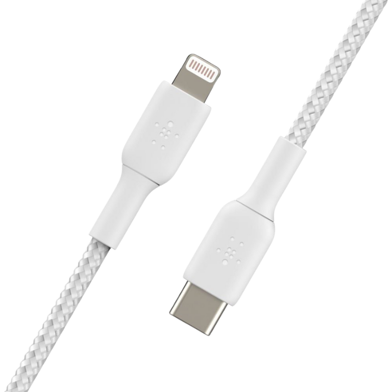  Cáp Sạc Belkin USB Type C - Lightning Vỏ Dù 30W Dài 1M - Hàng Chính Hãng 