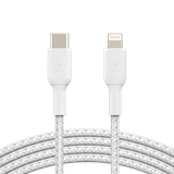  Cáp Sạc Belkin USB Type C - Lightning Vỏ Dù 30W Dài 1M - Hàng Chính Hãng 