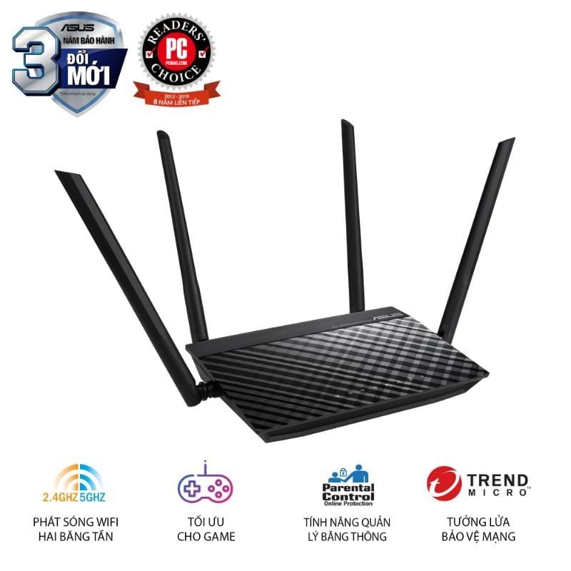  Router Wi-Fi ASUS RT-AC1200 V2 AC1200 