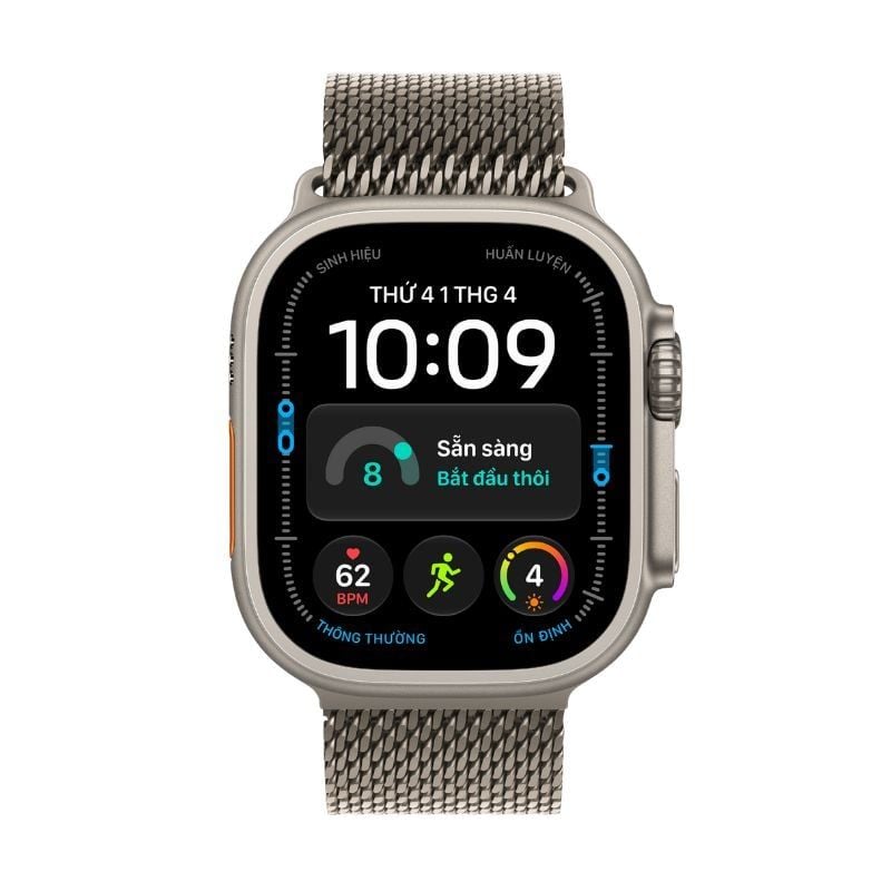  Apple Watch Ultra 4 Titan 49mm (5G) Dây Quấn Milan Chính Hãng 
