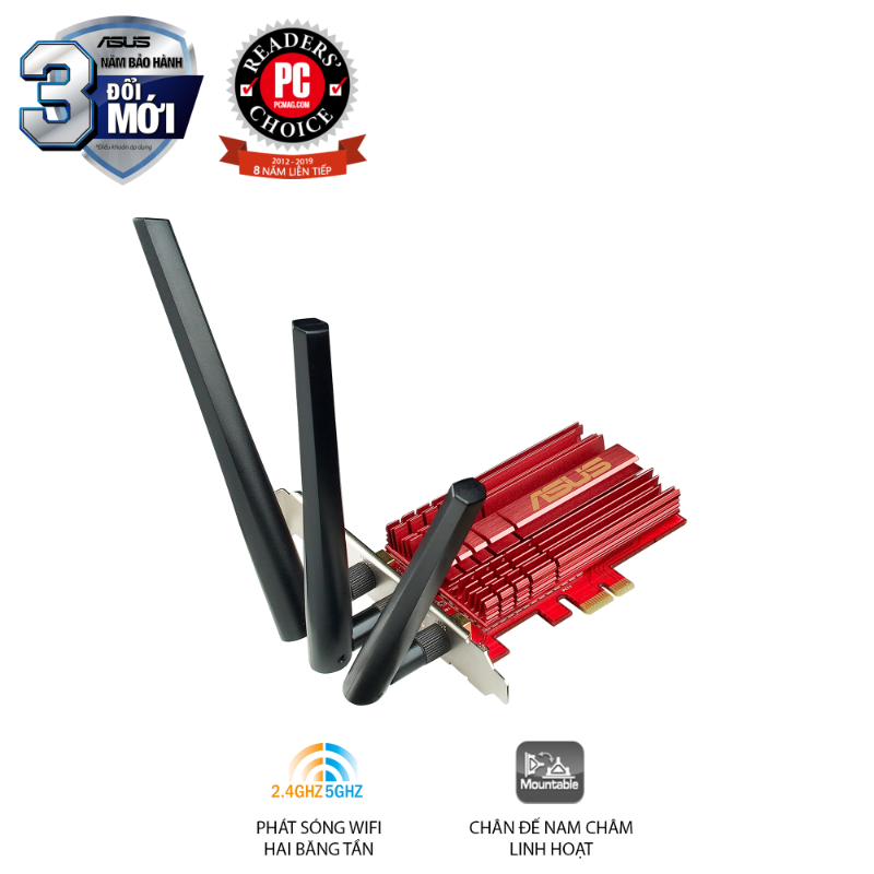  Card Wi-Fi ASUS PCE-AC68 AC1900 PCIe 