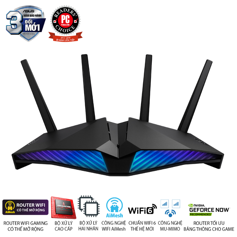  Router Wi-Fi 6 ASUS RT-AX82U AX5400 