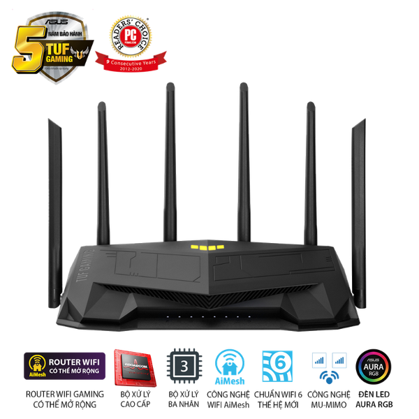 Router Wi-Fi 6 Gaming ASUS TUF Gaming AX5400
