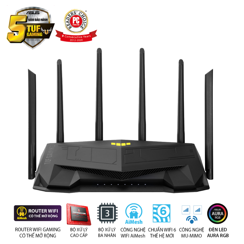  Router Wi-Fi 6 Gaming ASUS TUF Gaming AX5400 