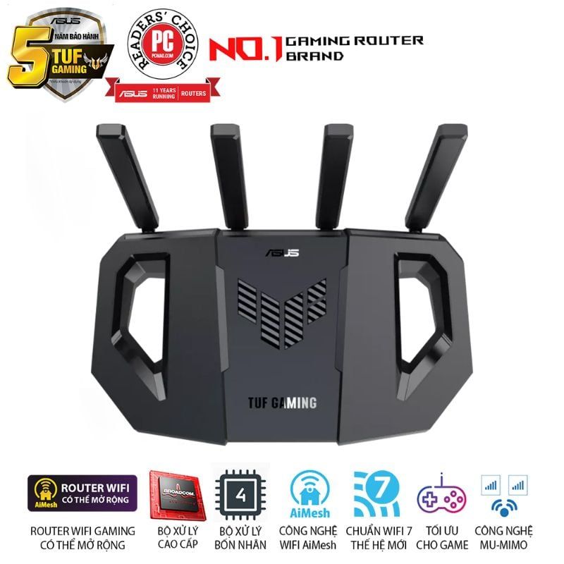  Router Wi-Fi 7 Gaming ASUS TUF Gaming BE3600 