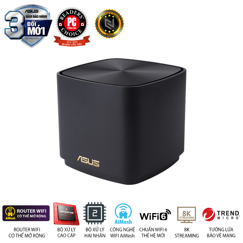  Hệ Thống Mesh Wi-Fi 6 ASUS ZenWiFi AX XD4S AX1800 (B-1-PK) 