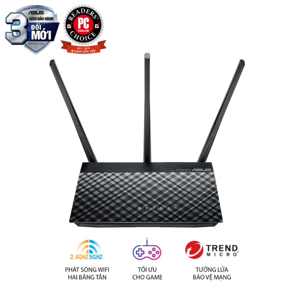 Router Wi-Fi ASUS RT-AC53 AC750 Gigabit