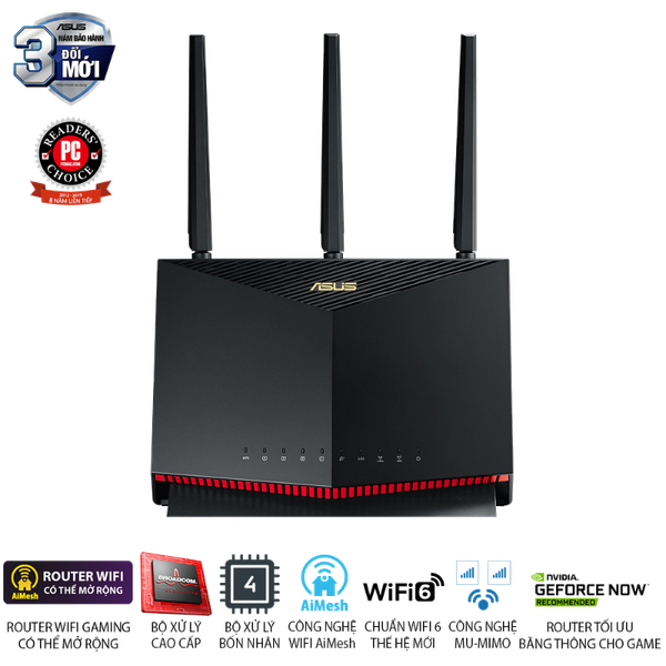 Router Wi-Fi 6 ASUS RT-AX86U AX5700