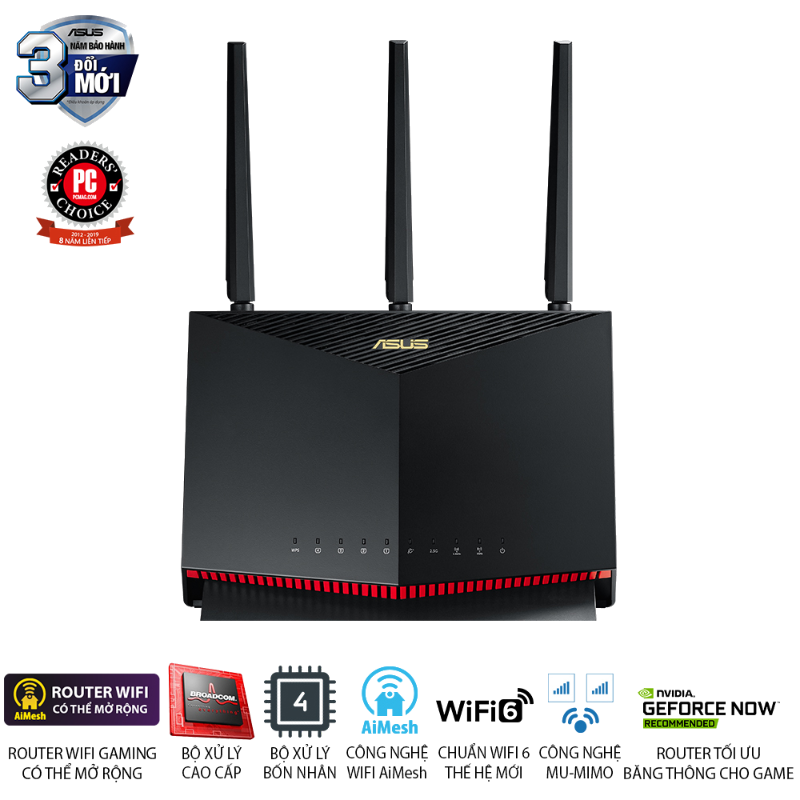  Router Wi-Fi 6 ASUS RT-AX86U AX5700 