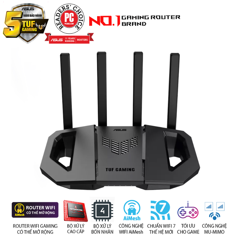  Router Wi-Fi 7 Gaming ASUS TUF Gaming BE3600 