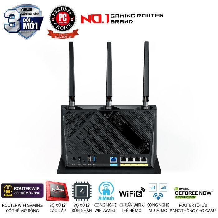  Router Wi-Fi 6 ASUS RT-AX86S AX5700 