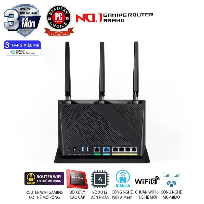  Router Wi-Fi 6 ASUS RT-AX86U Pro AX5700 