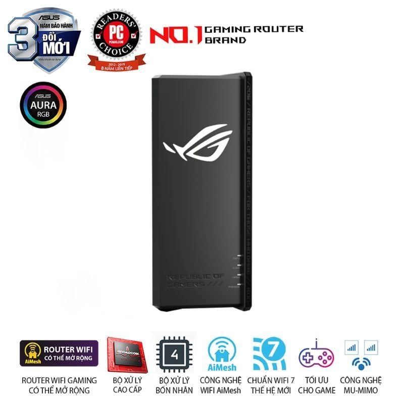  Router Wi-Fi 7 Gaming ASUS ROG Strix GS-BE18000 BE18000 