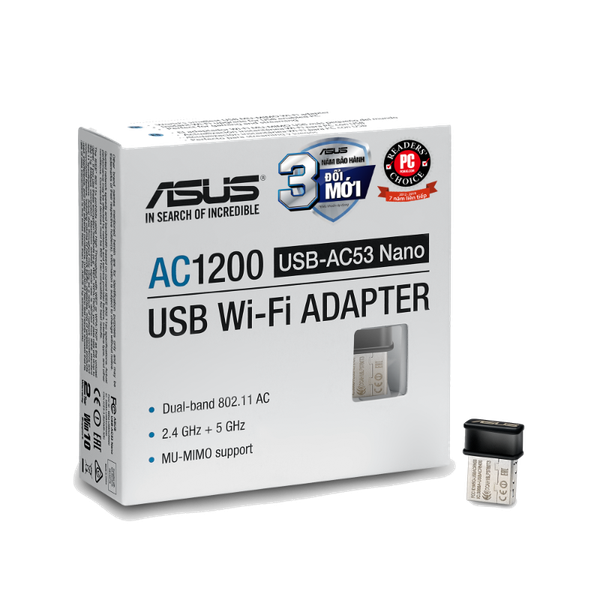 USB Wi-Fi ASUS USB-AC53 AC1200 Băng Tần Kép