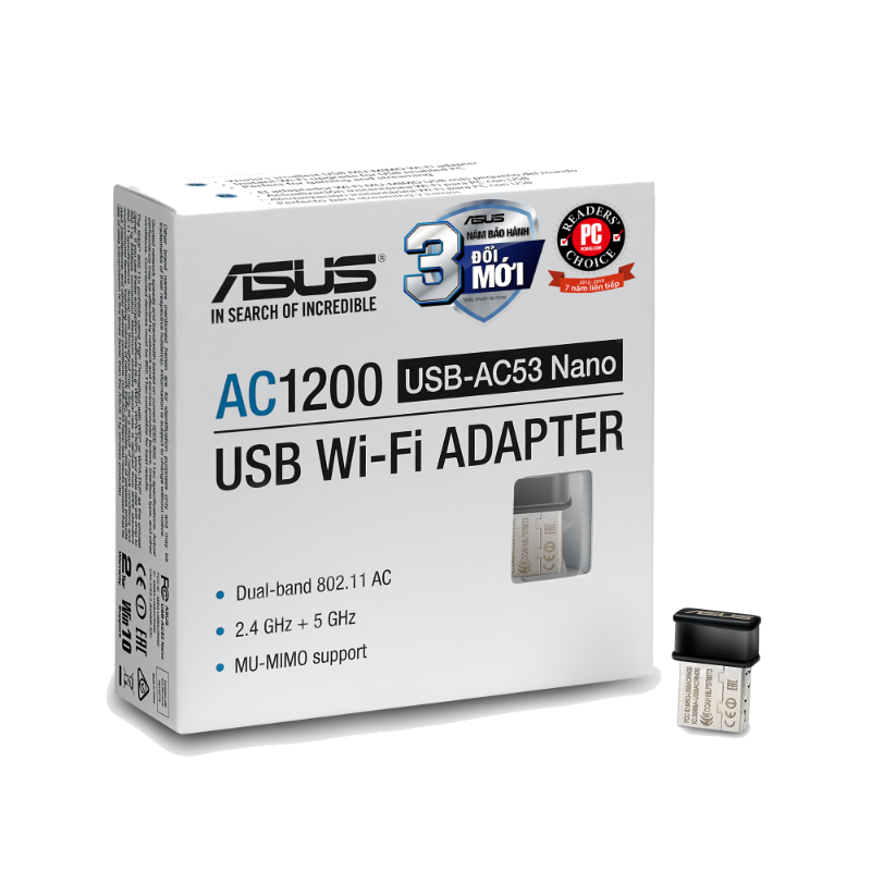  USB Wi-Fi ASUS USB-AC53 AC1200 Băng Tần Kép 