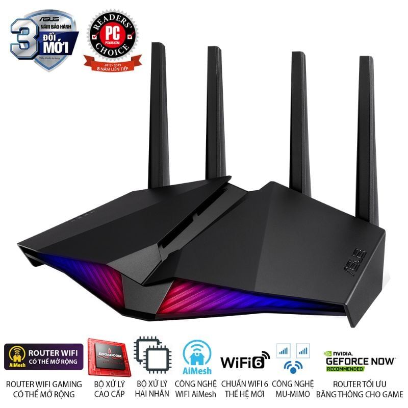  Router Wi-Fi 6 ASUS RT-AX82U AX5400 