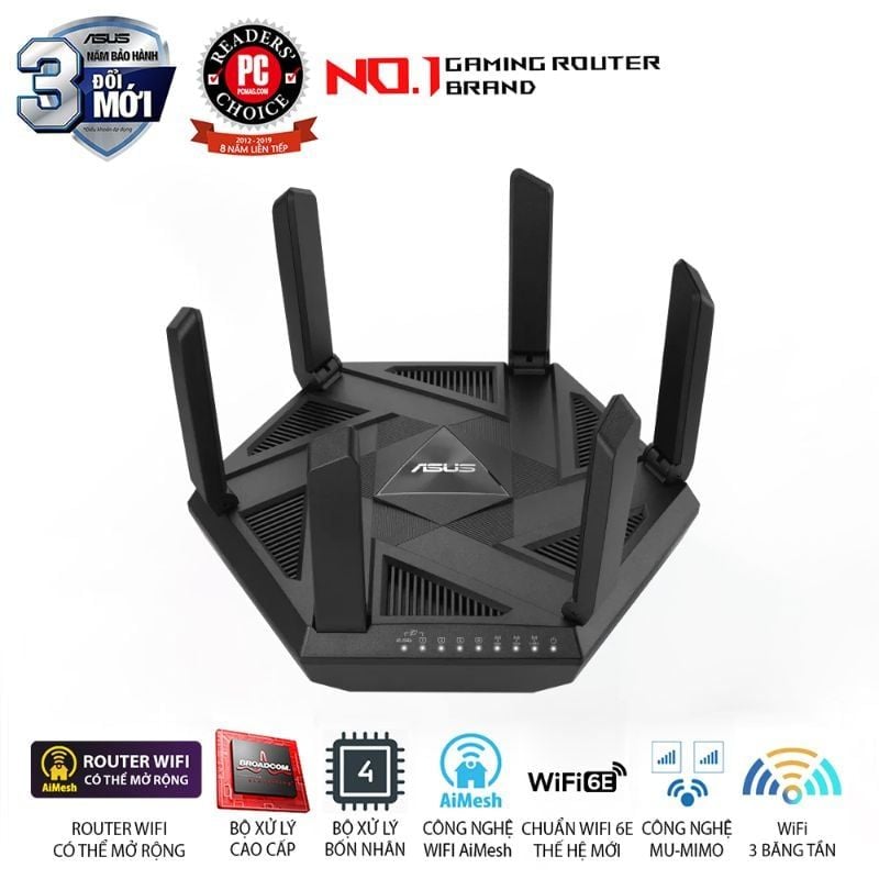  Router Wi-Fi 6E ASUS RT-AXE7800 AXE7800 