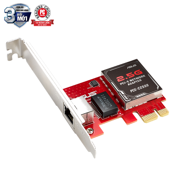 Card Mạng ASUS PCE-C2500 2.5Gbps PCIe RJ-45