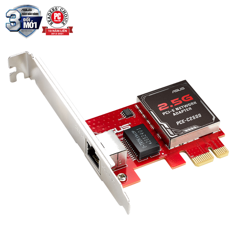  Card Mạng ASUS PCE-C2500 2.5Gbps PCIe RJ-45 