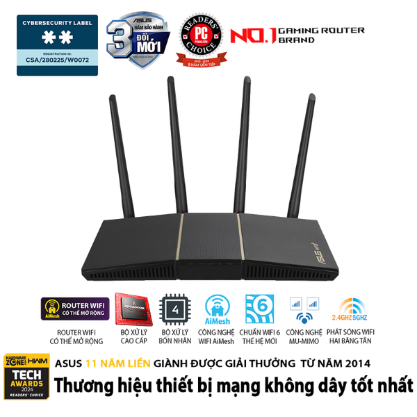 Router Wi-Fi 6 ASUS RT-AX57 AX3000