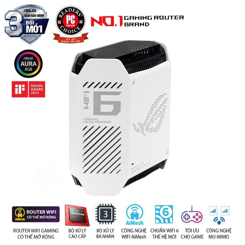  Hệ Thống Mesh Wi-Fi 6 Gaming ASUS ROG Rapture GT6 AX10000 