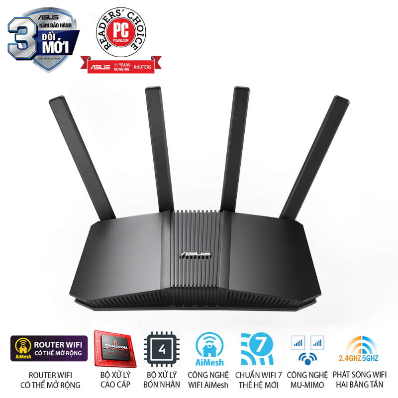  Router Wi-Fi 7 ASUS RT-BE58U BE3600 
