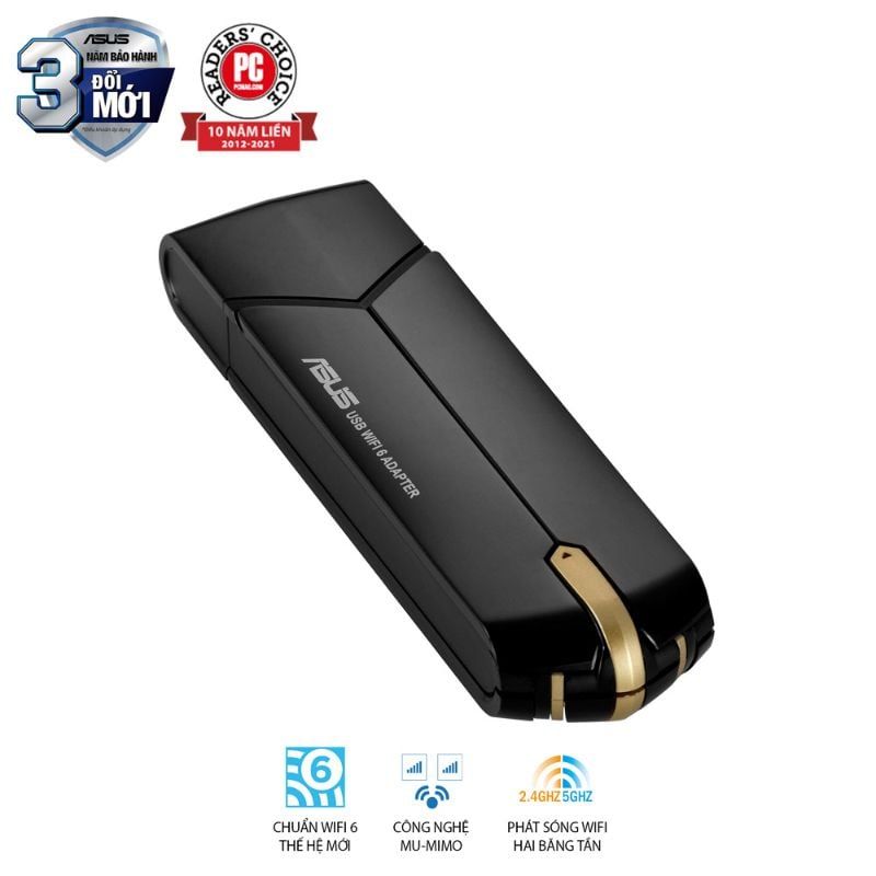  USB Wi-Fi 6 ASUS USB-AX56 AX1800 Băng Tần Kép 