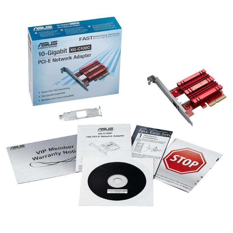  Card Mạng ASUS XG-C100C 10Gbps PCIe RJ-45 