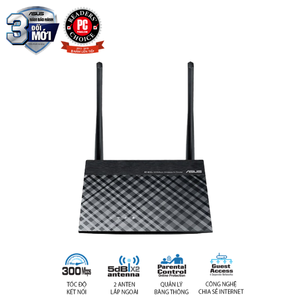 Router Wi-Fi ASUS RT-N12+ N300