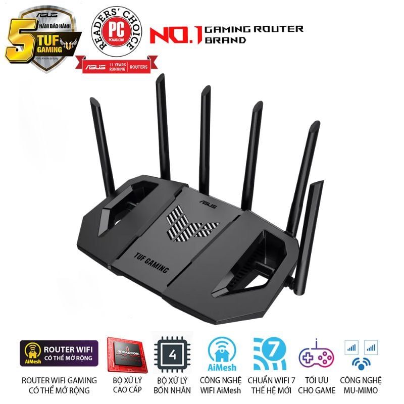  Router Wi-Fi 7 Gaming ASUS TUF Gaming BE9400 