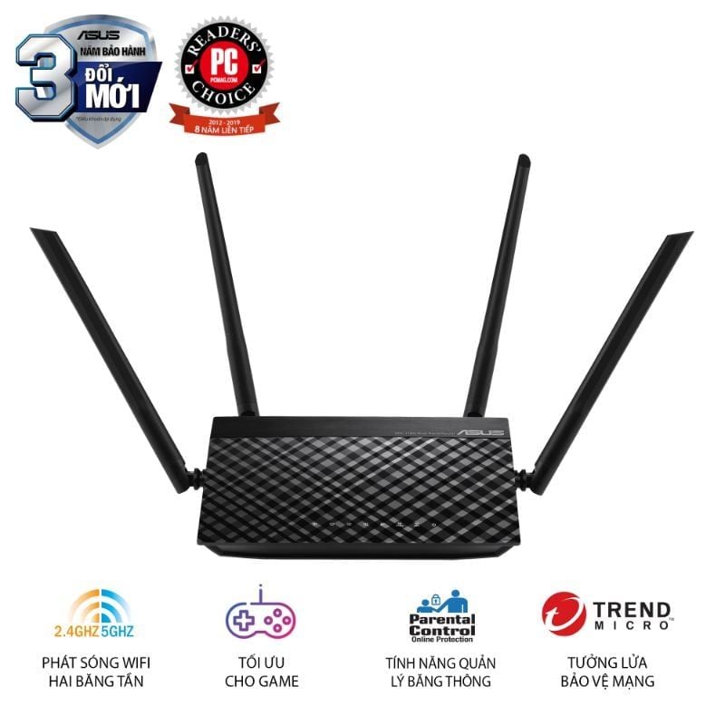  Router Wi-Fi ASUS RT-AC1200 V2 AC1200 