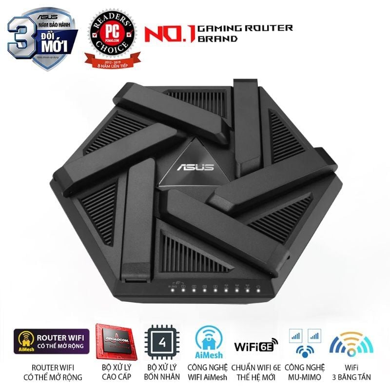  Router Wi-Fi 6E ASUS RT-AXE7800 AXE7800 