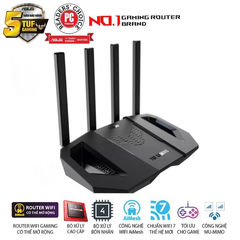  Router Wi-Fi 7 Gaming ASUS TUF Gaming BE3600 