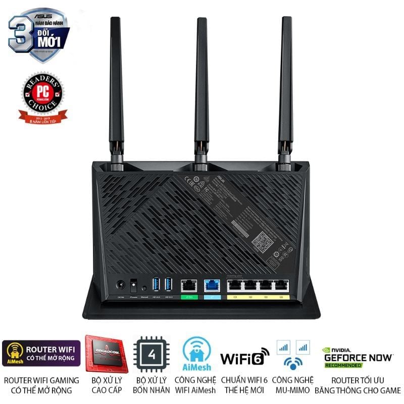  Router Wi-Fi 6 ASUS RT-AX86U AX5700 