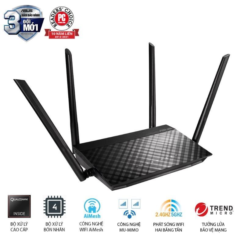  Router Wi-Fi ASUS RT-AC59U V2 AC1500 AiMesh 