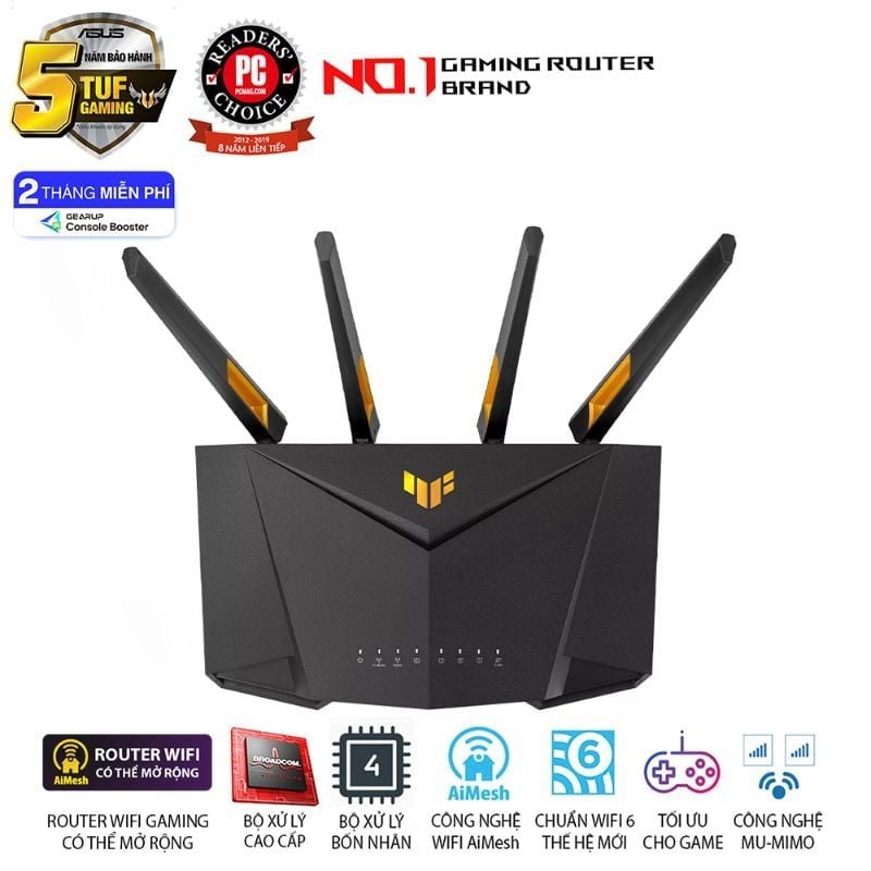  Router Wi-Fi 6 Gaming ASUS TUF Gaming AX4200 