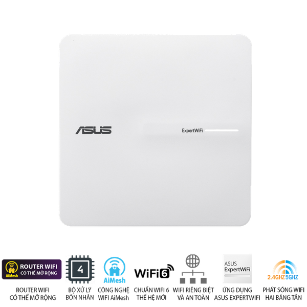 Access Point Wi-Fi 6 ASUS ExpertWiFi EBA63 AX3000 PoE