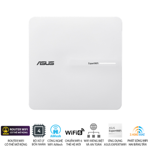 Access Point Wi-Fi 6 ASUS ExpertWiFi EBA63 AX3000 PoE
