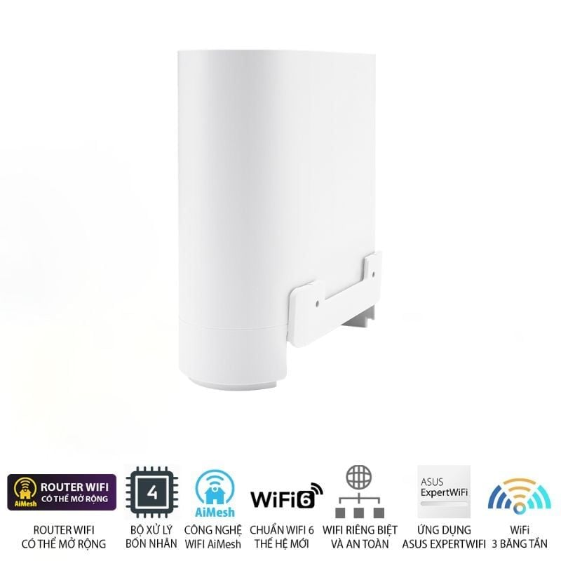  Router Mesh Wi-Fi 6 ASUS ExpertWiFi EBM68 AX7800 1-Pack 